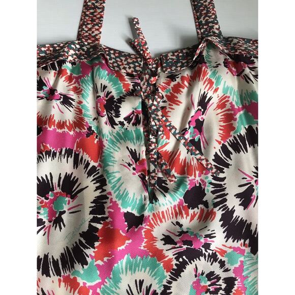 Vintage 2008 Just Cavalli 100% Silk Abstract Cami camisole Top 44 NWT $465 - Picture 4 of 4